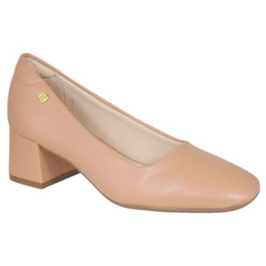 Imagem de Scarpin Moleca Sapato Feminino Salto Médio 5822.100, Nude, 36