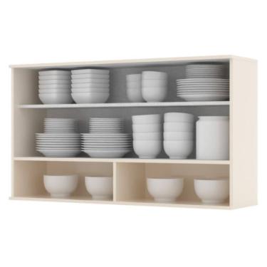 Imagem de Armário Aéreo 1 Porta Basculante de Vidro 120 cm Henn