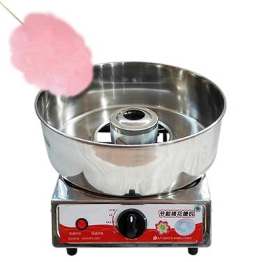 Imagem de MáQuina De Fio Dental A GáS E EléTrica,MáQuina Comercial De AlgodãO-Doce Para Barracas,Corpo De AçO InoxidáVel,Calor ControláVel Com Colher De AçúCar E Escova De AçO