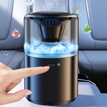 Imagem de Aromatizador de carro inteligente, cheiro de carro novo, fragrância sólida de maior capacidade, fragrância de longa duração, operação silenciosa, ligar/desligar automático, luz ambiente elegante