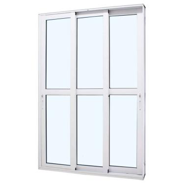 Imagem de Porta de Correr Perfecta 3 Folhas Liso 215x200cm Branca - 1078-3375 - JAP