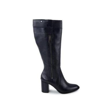 Imagem de Bota Feminina Parô Brasil Cano Longo Cromo Preta - 424-Feminino