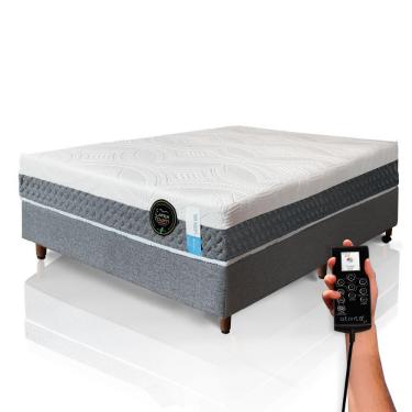 Imagem de Colchão De Látex Articulado Cinza 20cm Solteiro 96x203cm