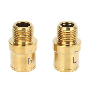 Imagem de Tbest Pedal Extender Gold Ti Alloy alongamento eixo ciclismo 20 mm aumenta a rigidez da força fornece melhor alavancagem amplas aplicações