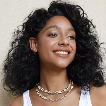 Imagem de Colar masculino com elos marinheiros, aço inoxidável, prata/ouro rosa/ouro, corrente banhada a ouro para mulheres, 7,5 mm de largura, 12,5/38,1 cm, 15 inch(38+9cm)-Choker Length, Aço inoxidável, Sem