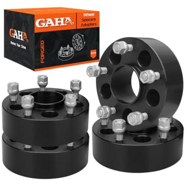 Imagem de GAHA Espaçadores de roda forjados 5 x 4,5 a 5 x 5 cm de espessura 71,5 mm furo do cubo 1/5.1 cm-20 pinos adaptadores 5x114,3 mm a 5x127 mm, 4 peças