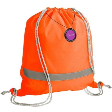 Imagem de Mochila tipo Saco Gym Sack Com Refletor 35x40cm Rodes TopGet-Unissex