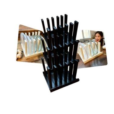 Imagem de Kit 3 Suporte Organizador De Tampas Tupperware Porta Tampas Plástico e