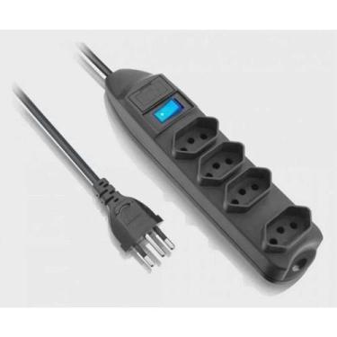 Imagem de Filtro De Linha 4 Tomadas Bivolt Preto - ELGIN