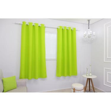 Imagem de Cortina Lana Verde-Pistache Oxford 300X180 Para Sala/Quarto