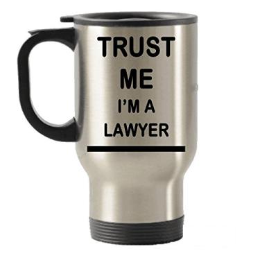Imagem de Trust me I'm a Lawyer Caneca de aço inoxidável com isolamento térmico