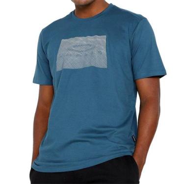 Imagem de Camiseta Oakley Block Graphic Masculina Azul
