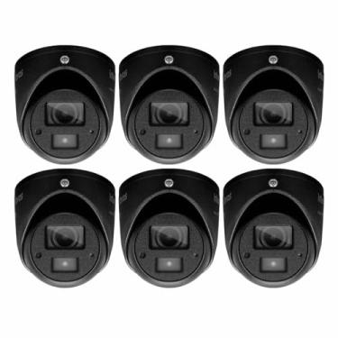 Imagem de Kit 6 Câmeras Dome Intelbras Mini Case Preto Vhd 3220 D 20 Metros Infra Multi Hd 2 Mp Full Hd 1080p