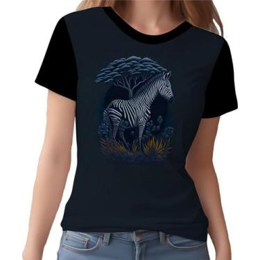 Imagem de Camisa Camiseta Estampada T-Shirt Animais Zebra Listras Hd 1 - Enjoy S