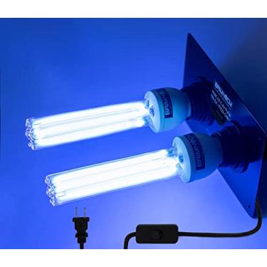 Imagem de Luz UV de desinfecção de dutos de 50 watts para HVAC, luz UV para sistema AC, lâmpada UV-C com filtro AC, lâmpada UV para forno