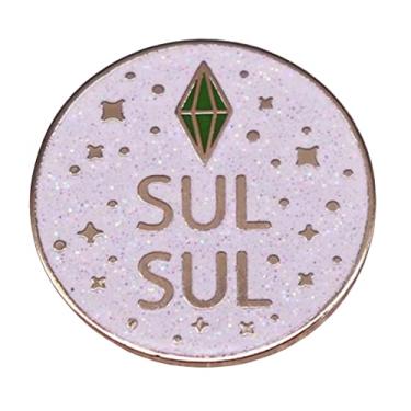 Imagem de The Sims Games Glitter Enamel Pin Sul Sul Enamel Pin Metal Badge Brooches Lapel Pins Jewelry Collection for Clothing Bags Jackets Accessory DIY Crafts Pin