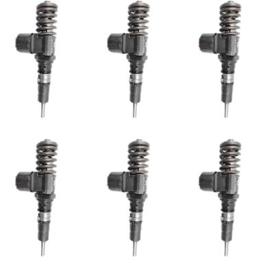 Imagem de 6 peças 03G130073G MN980235 Injetor de combustível compatível com Audi A3 A4 A6 compatível com Skoda Octavia compatível com Golf Jetta Touran 2.0 TDI