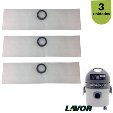 Imagem de Saco de aspirador Lavor AL10 AL11 AL12 Linha Pro 3 unidades - Allclean