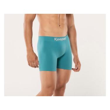 Imagem de Cueca boxer sem costura microfibra escolha a cor Keeper, Verde, P