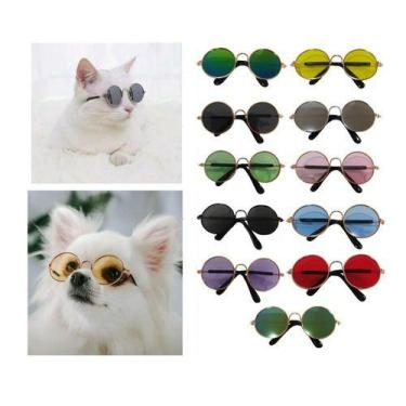 Imagem de Kit 3 Óculos Sol Pet para Gatos Cachorros Cães de Pequeno Porte - Kit 