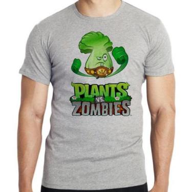 Imagem de Camiseta Plants vs Zombies  Blusa criança infantil juvenil adulto cami