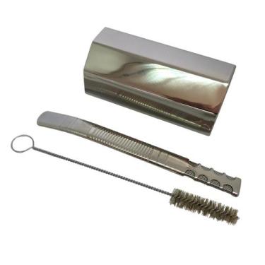 Imagem de Kit tereré cuia copo octogonal 300ml + bomba tela premium 18cm + escov