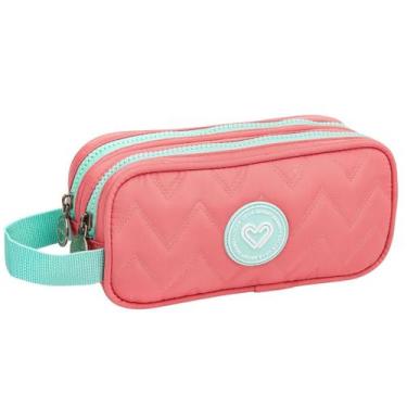 Imagem de Estojo Duplo Escolar Feminino - Seanite, Rosa