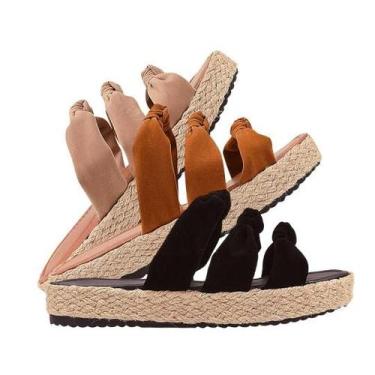 Imagem de Sandália Confortável Detalhe em Corda Boa e Barata Nó - Cazzani, 36, P