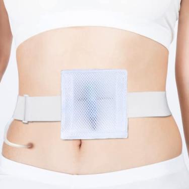 Imagem de Suporte de tubo de alimentação G-Tubo peritoneal de diálise G Tubo de correia suporte de cateter cobertura de gastrostomia pastilhas de drenagem abdominal diália médica cinto, Standard Size