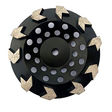 Imagem de XINGXIN Roda de Moagem de Diamante de 7 Polegadas, Grão 30/35, Segmento de Diamante de Flecha para Concreto, Cola Epóxi, Mástique, Tinta E Remoção de Revestimento, Rosca 5/8-11