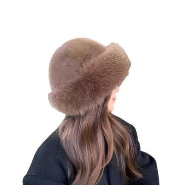 Imagem de Chapéu Gorro Russo de Pelúcia Pele Frio Inverno Corta Vento - Modas Fa