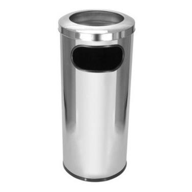 Imagem de Cinzeiro Lixeira Em Aço Inox Com Aro Em Inox 50 L