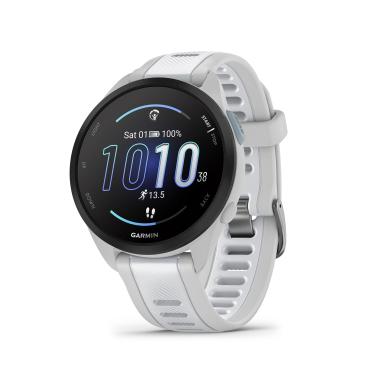 Imagem de Monitor Cardíaco de Pulso com GPS Garmin Forerunner 165 Cinza e Branco WW