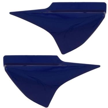 Imagem de Tampa Lateral Moto Titan 150 2004 Até 2008 ( Par ) Cromo Forte, Único,