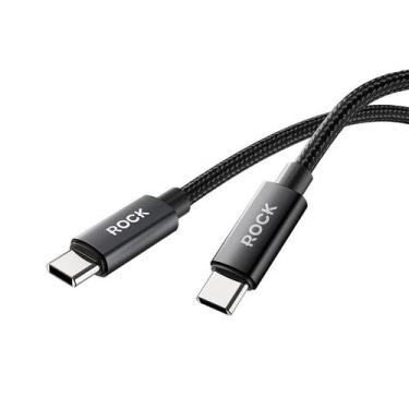 Imagem de Cabo USB-C - C (60W) de 100cm - Z28 da ROCK