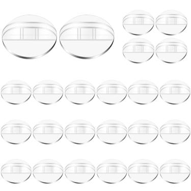 Imagem de LLMSIX 24 Pieces Game Card Stand Clear Plastic Game Piece Holder Game Card Stand DIY Board Markers Place Card Display Stand Photo Card Holder for Business Cards Price Tags Labels Party Favor