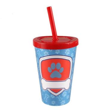 Imagem de Copo Com Canudo Patrulha Canina Baby Twister - 350ml