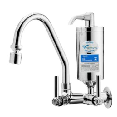 Imagem de Torneira Para Pia Bica Móvel Com Filtro Abs Veneza 1/4 De Volta - 2167 C61