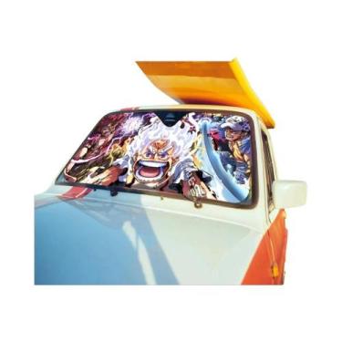 Imagem de Luffy Gear5 One Piece Personalizado Folha De Alumínio Para-brisa De Ca