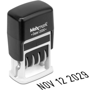 Imagem de MaxMark Carimbo de data 2000 Dater Self Inking - Preto