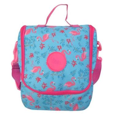 Imagem de Lancheira Frasqueira Térmica Infantil Flamingo - Vou Leve