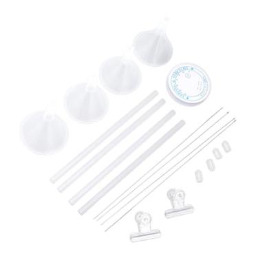 Imagem de Naroote Kit de Funil de Barro de Barro, Ferramentas de Funil de Miçangas de Design Compacto Com Linhas para Colares de Pulseiras (Conjunto de 4 peças)