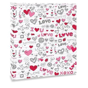Imagem de Álbum de fotos Ical, encadernação tradicional, para 120 fotos 10x15cm - envelope plástico transparente - linha Infantil - modelo love - 247