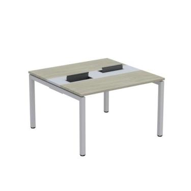 Imagem de Estação de Trabalho Mesa Plataforma Escritório Dupla para 2 Pessoas co