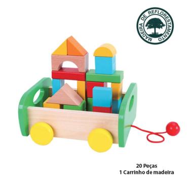 Imagem de Brinquedo de Madeira Carrinho Crie e Monte Educaplay