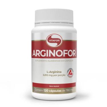Imagem de 100% L-Arginina Arginofor 780mg (120 Caps) Vitafor