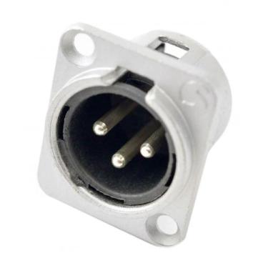 Imagem de Plug Xlr Santo Angelo Canon Painel Macho Niquel