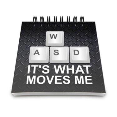 Imagem de Bloco De Anotações Pc Gamer Wasd Its What Moves Me - YAAY