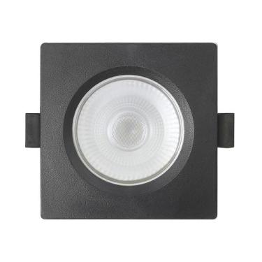 Imagem de Spot De Led Embutir Slim Par20 Quadrado 8w Preto Bivolt Blumenau 6500k