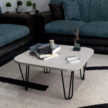 Imagem de Mesa De Centro Pés Hairpin Legs Lateral De Apoio Para Sala Estar Dormi